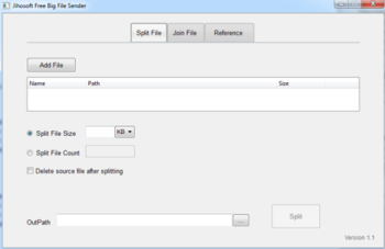Jihosoft Free Big File Sender screenshot