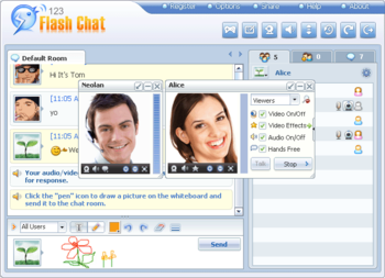 Joomla Chat Module for 123 Flash Chat screenshot