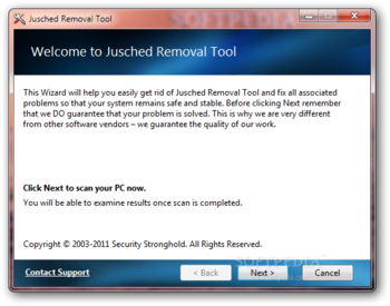Jusched Removal Tool screenshot