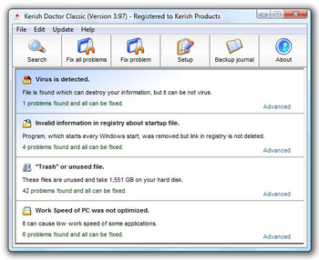 Kerish Doctor 2008 screenshot