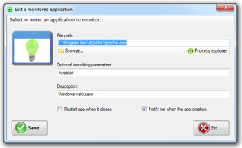 Kiwi Application Restarter screenshot 2