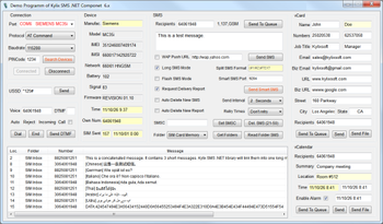 Kylix SMS .NET Component screenshot