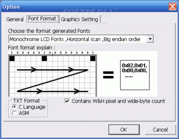 LCD Font Maker screenshot 2
