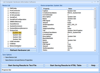 List Computer Hardware Information Software screenshot 9