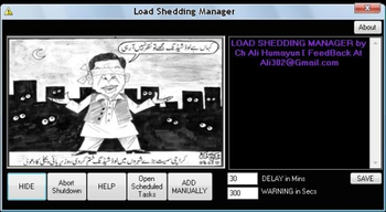 Load Shedding Manager screenshot
