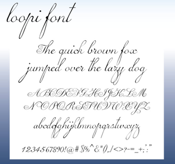 Loopi OpenType Font screenshot