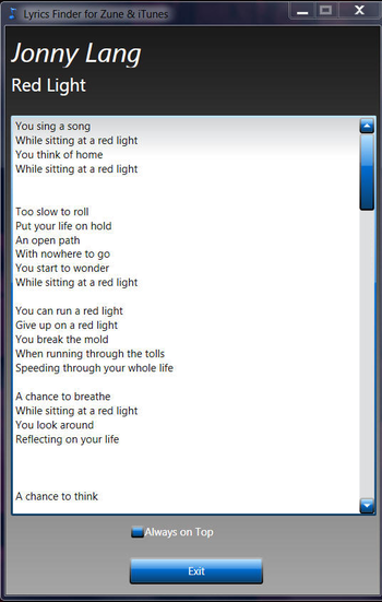 Lyrics Finder screenshot