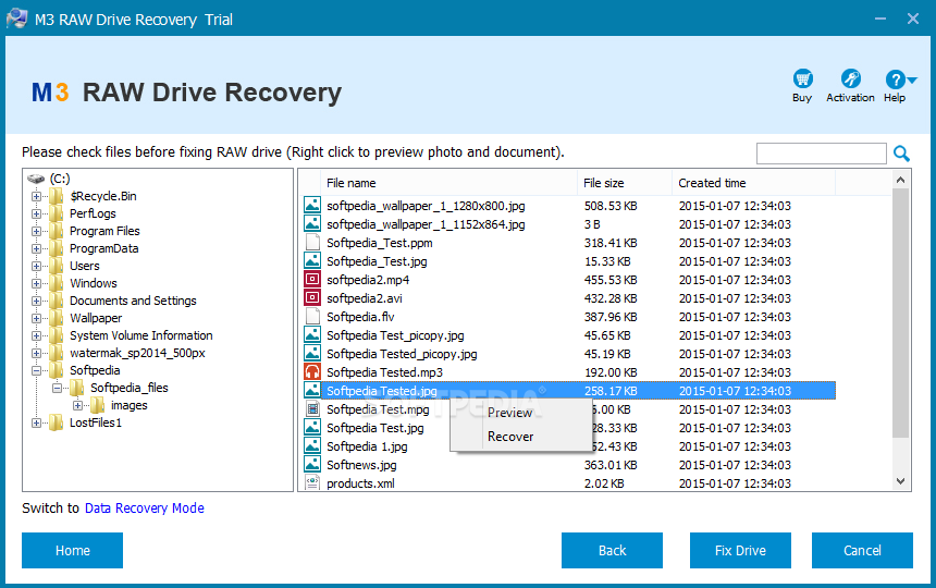 free download m3 raw drive recovery