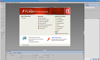 Macromedia Flash 8 screenshot 2