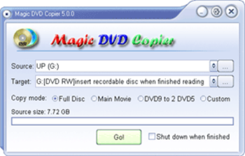 Magic DVD Copier screenshot 2