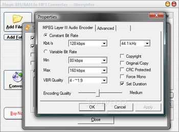 Magic RM RAM to MP3 Converter screenshot 3