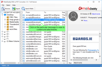 MailsDaddy EML to PST Converter screenshot 2
