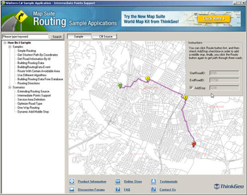 Map Suite Routing screenshot