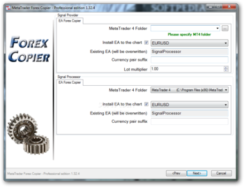 MetaTrader Forex Copier Professional edition screenshot