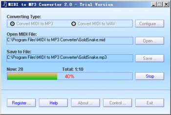 MIDI to MP3 Converter screenshot 3