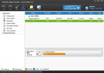 MiniAide Magic Partition Technician Edition screenshot