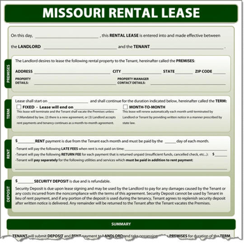 Missouri Rental Lease screenshot