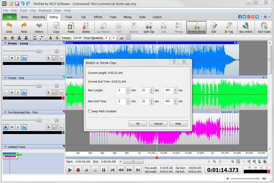 mixpad multitrack recording software review