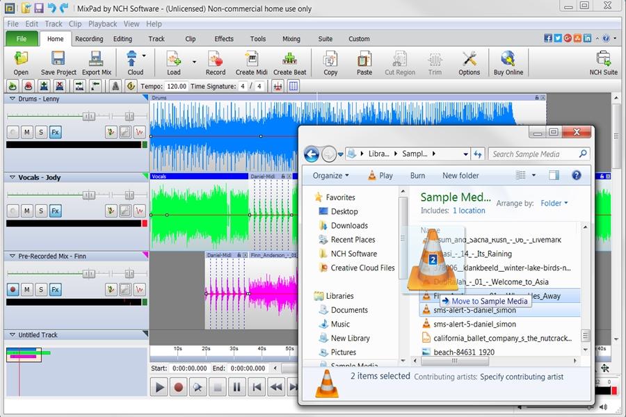 mixpad multitrack recording software reviews