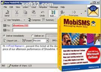 MobiSMS for Outlook screenshot