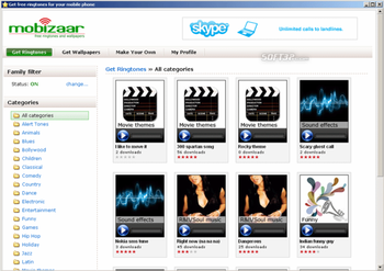 Mobizaar Free Ringtones screenshot