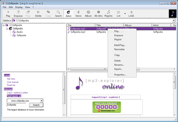MP3-Explorer screenshot 2