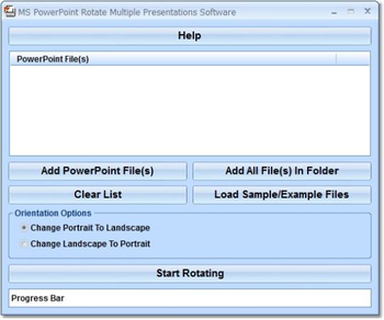 MS PowerPoint Rotate Multiple Presentations Software screenshot