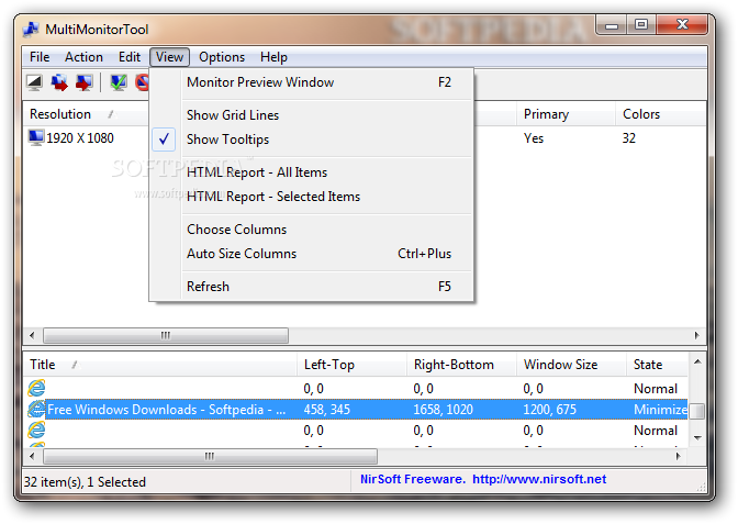 MultiMonitorTool 2.10 instal the last version for windows
