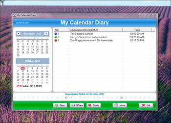 My Calendar Diary Portable screenshot