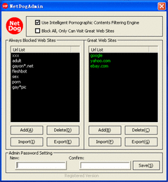 NetDog Internet Porn Filter screenshot 2