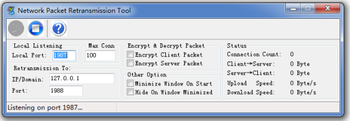 Network Packet Retransmission Tool screenshot