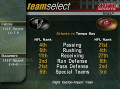 NFL Quarterback Club 2000 screenshot