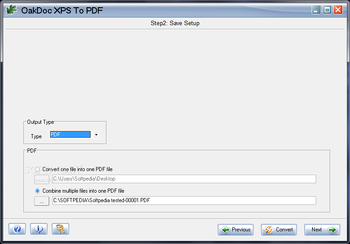 OakDoc XPS to PDF Converter screenshot 3