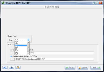 OakDoc XPS to PDF Converter screenshot 4