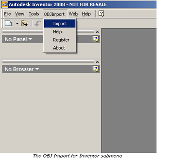 OBJ Import for Inventor screenshot 2