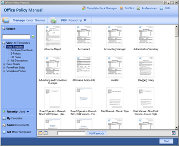 Office Policy Manual screenshot