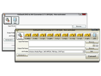 OJOsoft DVD AVI Converter Suite screenshot