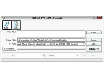 OJOsoft DVD to MP4 Converter screenshot 3