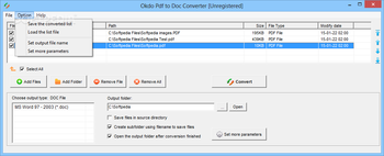 Okdo Pdf to Doc Converter screenshot 2