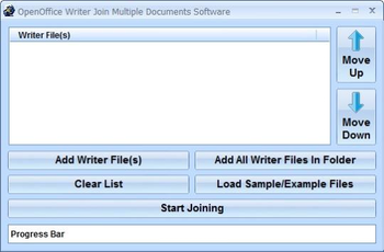 OpenOffice Writer Join Multiple Documents Software screenshot