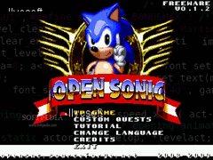 OpenSonic screenshot