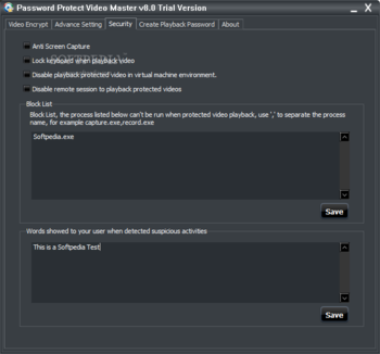 Password Protect Video Master screenshot 3