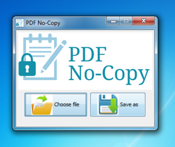 PDF NoCopy screenshot