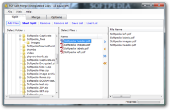 PDF Split Merge screenshot