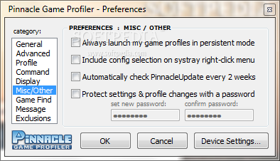 upload custom profile for pinnacle profiler