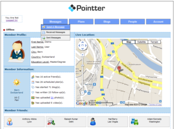 Pointter PHP Micro-Blogging Social Network Script screenshot