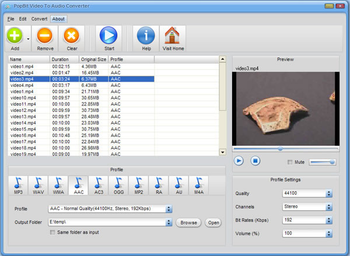 PopBit Video to Audio Converter screenshot