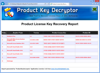 Portable Product Key Decryptor screenshot 2