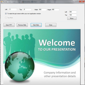 Power Point Viewer SDK ActiveX Control screenshot