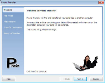 Presto Transfer Adobe Premiere screenshot